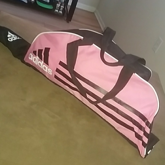 adidas Handbags - Adidas pink and black zippered tennis tote bag